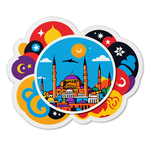 İstanbul'u Cebinizde Taşıyın! Bu Renkli Sticker ile Şehrin Ruhunu Hissedin!