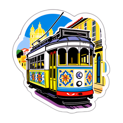 Vibrant Trams van Lissabon