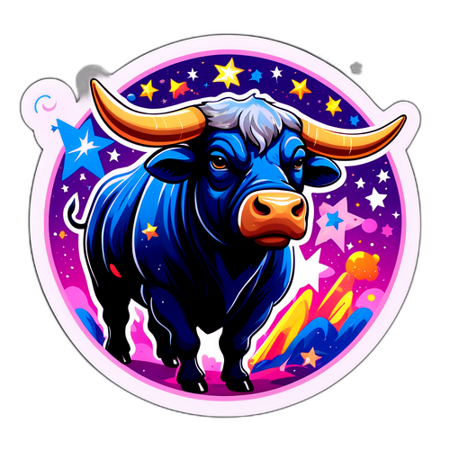 Adesivo Drammatico con Toro Magico