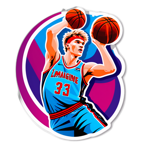 Upea Lauri Markkanen Heittämässä Koripalloa