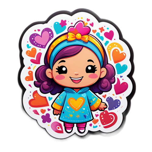 Designa en whimsical klistermärke med 'Hermoso'