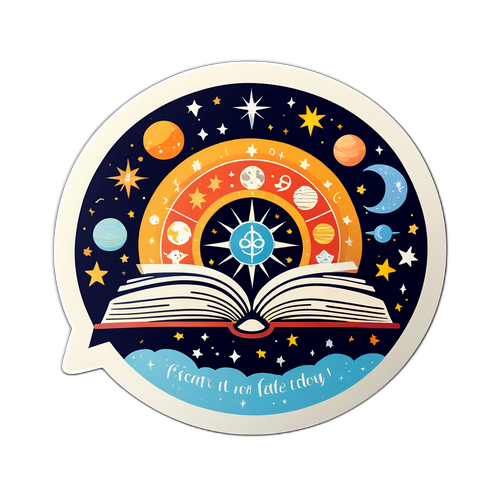 Sticker cuốn sách chiêm tinh