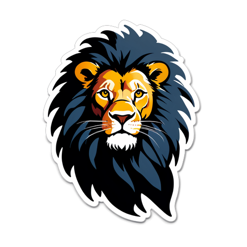 Bold Lion Head Illustration