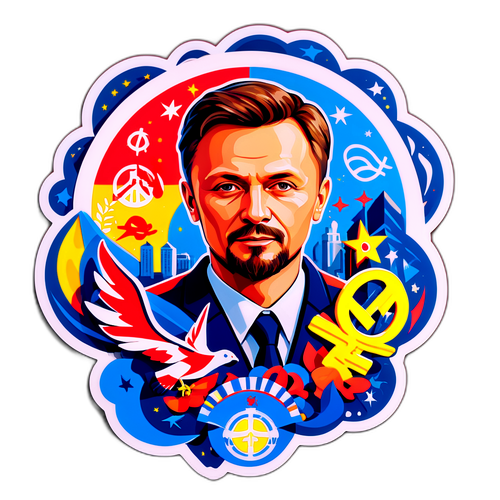 Яскравий значок з Дмитром Кулебою