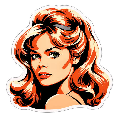 Vintage stílusú Brigitte Bardot portré