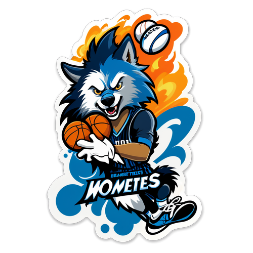 Sticker ng Pagsasagupaan ng Magic at Timberwolves