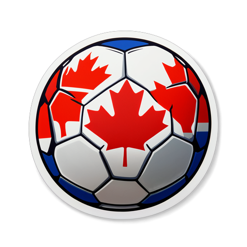 Score Big with Canadian Pride! Unleash Your Passion for Soccer with This Stunning Sticker!