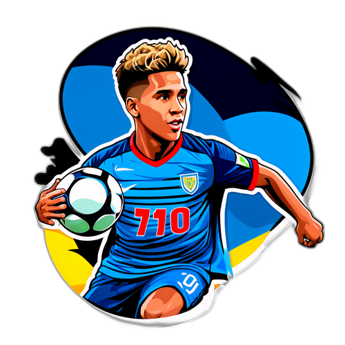 Crea una pegatina de Kendry Páez en el fútbol juvenil