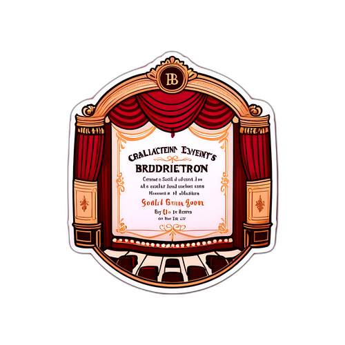 Vintage Teater Sticker Inspireret af Bridgerton