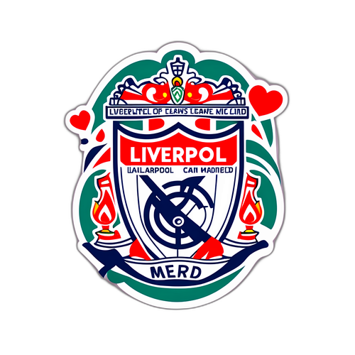 สติกเกอร์สำหรับแฟนคลับลิเวอร์พูลและเรอัลมาดริดที่แสดงความรักต่อทีม