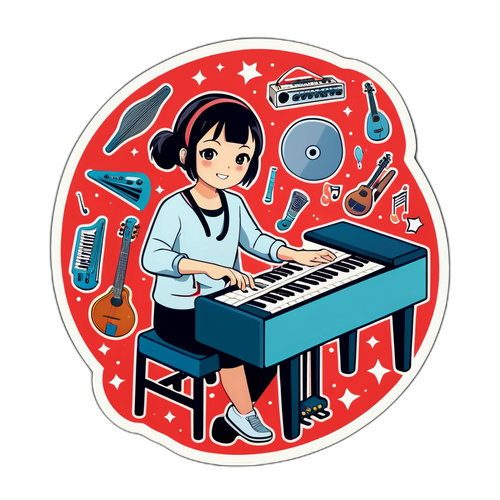  Aiura Kubozukaの趣味を表現したステッカー 