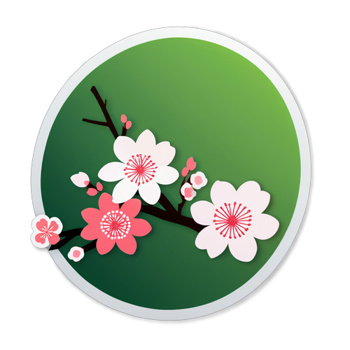 櫻花日本風貼紙