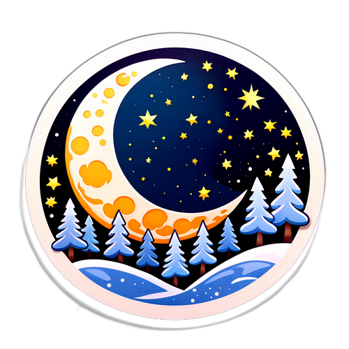 Samolepka pro úplněk v prosinci