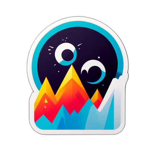 파란티르 주가 변동을 표현하는 그래픽 스티커