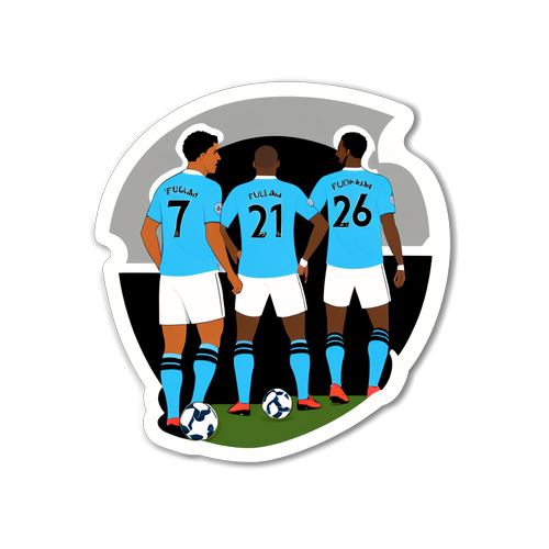 Sticker ya Mchezo Mkali wa Man City na Fulham