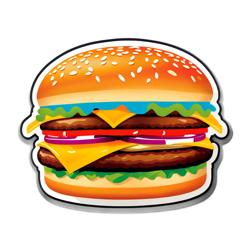 Hambúrguer Gigante com Logo do Burger King
