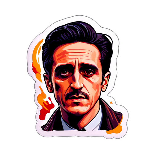 Kunstnerisk klistremerke av James Ransone