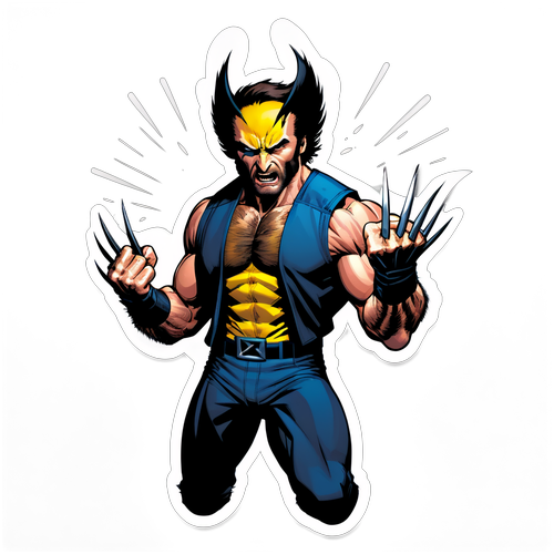 Wolverine na Ni Hugh Jackman: Ang Sticker na Magpapa-ibig sa mga Comic Book Fans!