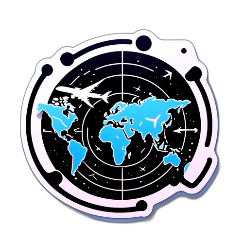 Luo Flightradar - Futuristinen lentoreittitarra