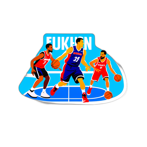 Γήπεδο Μπάσκετ με Παίκτες EuroLeague