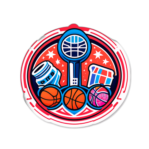 Playful Pistons Logo Sticker