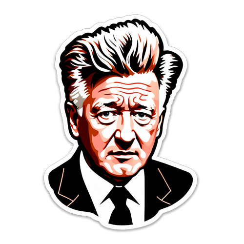 Sticker Gaya Vintage David Lynch