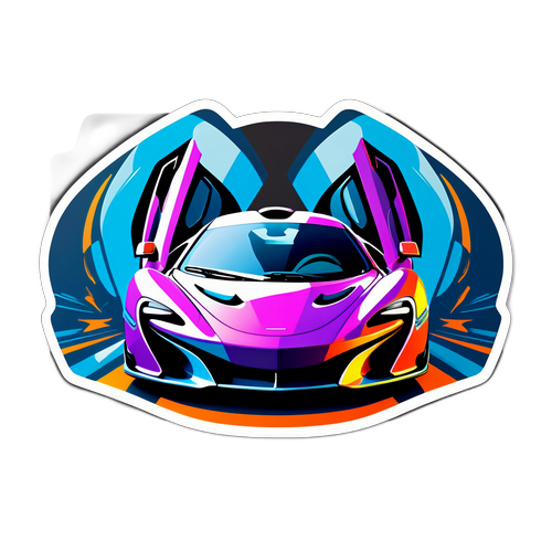 Calcomanía de McLaren Futurista