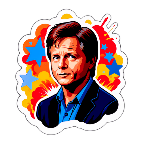 Sticker van Michael J. Fox