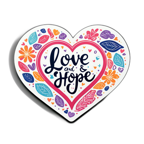 Serce z Napisem 'Miłość i Nadzieja'