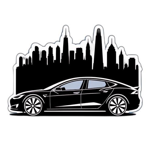 전기차 실루엣 스티커