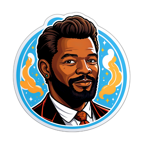 모건 로저스의 매력을 담은 독특한 일러스트