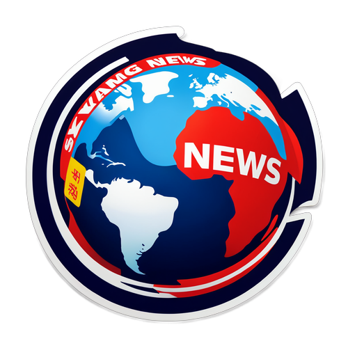 Breaking Boundaries: The Sky News Logo Transformed with a Dynamic Globe and News Headlines!