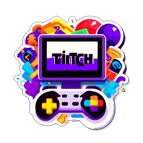 Spelstreaming Klistermärke