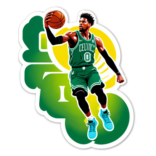 Jogador do Boston Celtics Dunkando