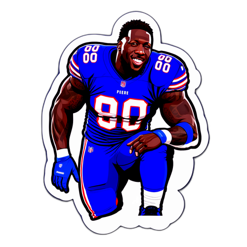 Motivational Sticker Featuring Jason Pierre-Paul