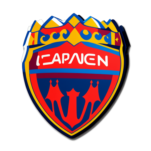 Fess egy Barca Bayern sticker-t, amelyen a két csapat szurkolói egyesülnek a barátság és a verseny szellemében