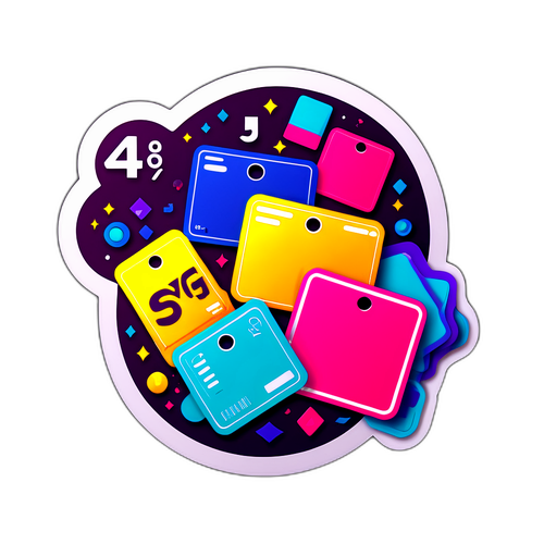 Samolepka s prvky většího Cyber Monday eventu