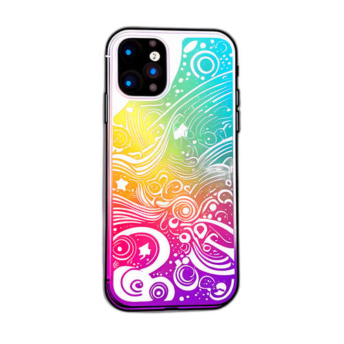 Sticker mit digitalem Design des iPhone 18