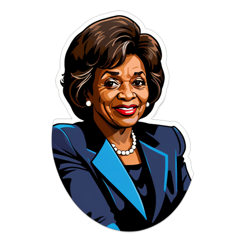 Empowerment in Portrait: Maxine Waters Sticker