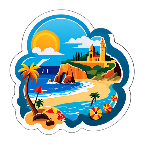 สติกเกอร์การ์ตูนพาไปมอลต้า