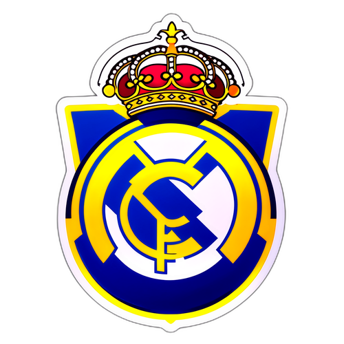 Sleekná nálepka znaku Real Madrid