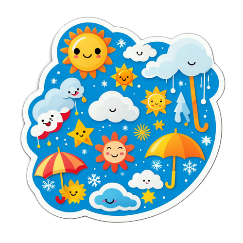 Sticker Cuaca Ceria