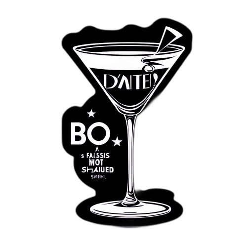 Klassisk James Bond klistermärke