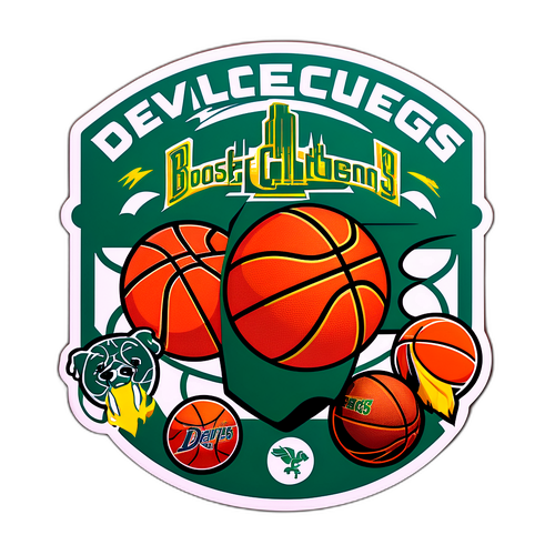 Dynamikong Sticker ng Basketball Court