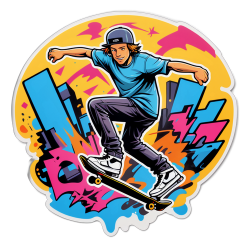Axel Rindell Skateboarding i Urban Miljö