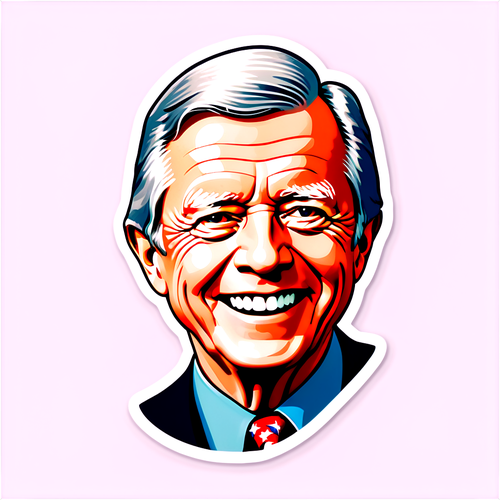 Opdag den Skjulte Skat: Vintage Jimmy Carter Klistermærket med et Hjertevarmt Smil!