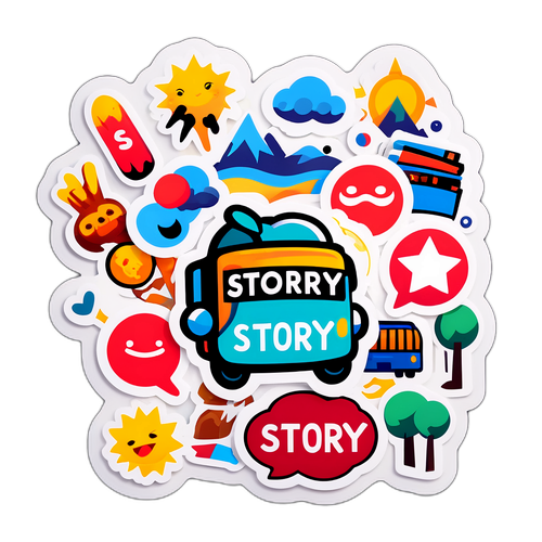 이야기를 표현하는 스티커