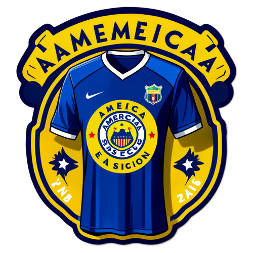 ¡Descubre la Pasión que Desata el Club América! La Camiseta Amarilla y Azul que Estremece el Estadio