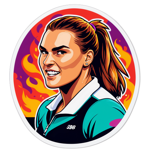Aangrijpende Arianna Sabalenka Sticker