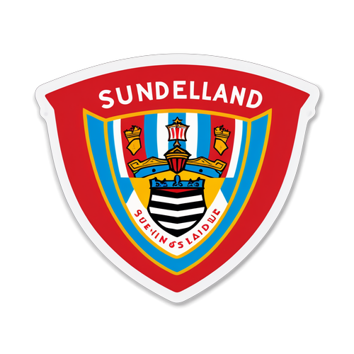 Sticker af det ikoniske Sunderland fodboldstadion